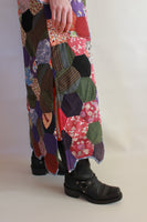 Long Patchwork Coat Made from a Vintage Quilt - Size Small