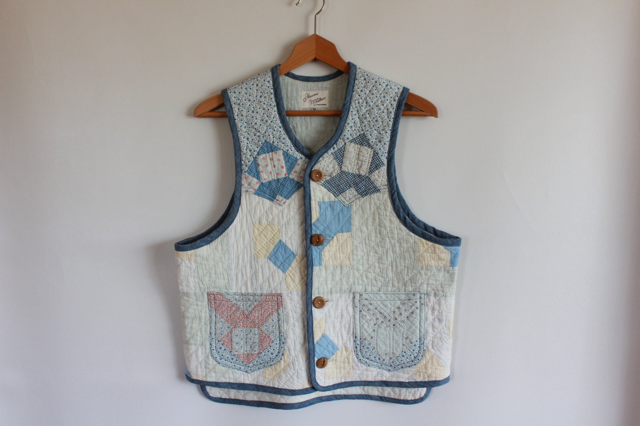 その他 arinco antique quilt vest arinco antique quilt vest Vintage Patchwork Quilt Tie Vest