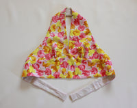 Halter Top made from Pansy Print Linen. Size XS - Small