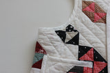 Quilt Vest made from an Antique Bowtie Quilt - Size Small