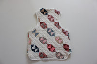 Quilt Vest made from an Antique Bowtie Quilt - Size Small