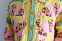 Quilt Jacket Made from a 1930s Hand Stitched Quilt - Size Medium