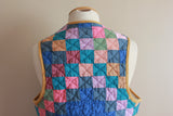 Quilt Vest Made from Vintage Irish Chain Quilt - Size Small